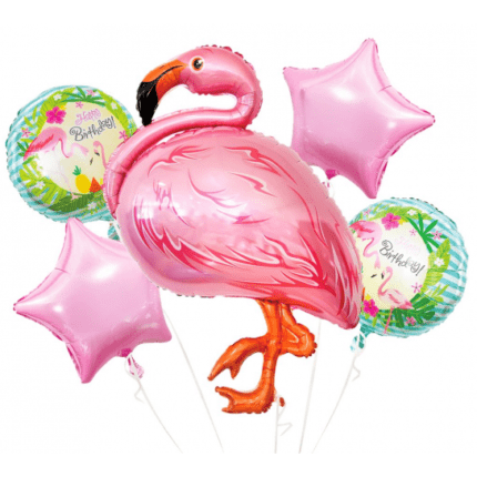 Õhupallid flamingo (5 tk/pk)