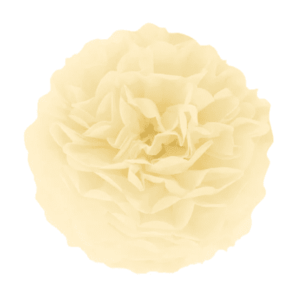 Peodekoratsioon pall paberist helekollane 25cm