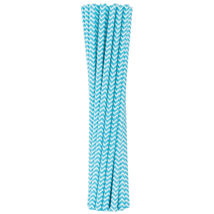 Peokõrred triibuline sinine-valge 20cm (12 tk/pk)