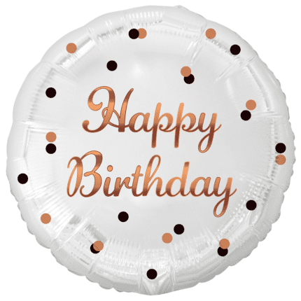 Õhupall Happy Birthday vanaroosa 45cm