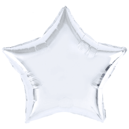 Õhupall täheke hõbedane 45cm