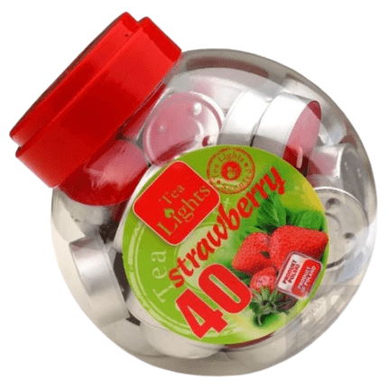 Teeküünlad Strawberry (40 tk/pk)