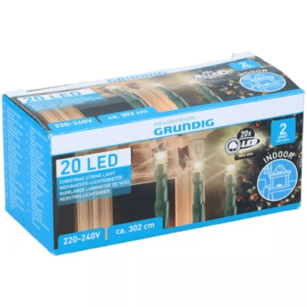 Grundig valguskett soe valge 20LED 3m
