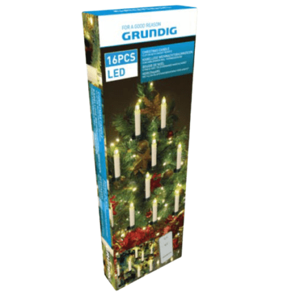 Grundig kuusetulukesed puldiga 16LED 16xAAA