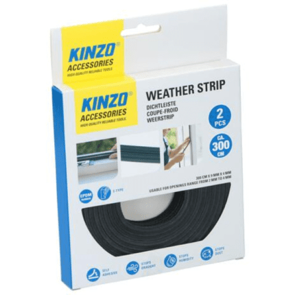 Kinzo aknatihend E-kujuline 3m (2 tk/pk)