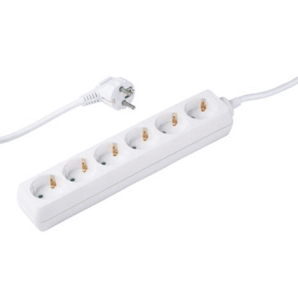 Grundig pikendusjuhe valge 6-pesaga 1,5m