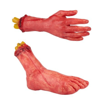 Halloweeni dekoratsioon käsi/jalg 27x8x17cm