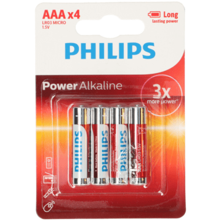Philips patareid Power Alkaline AAA (4 tk/pk)