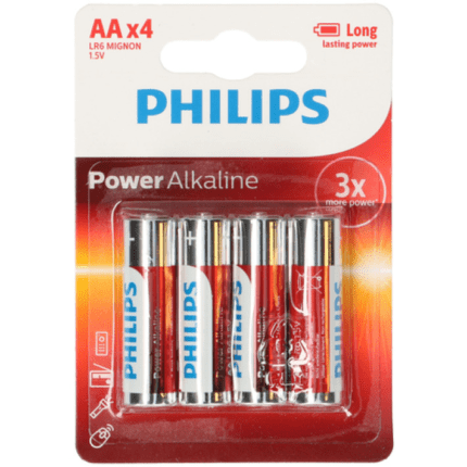 Philips patareid Power Alkaline AA (4 tk/pk)