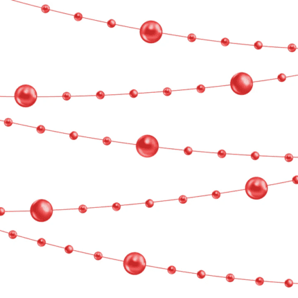 Pärlikett punane 6,5m