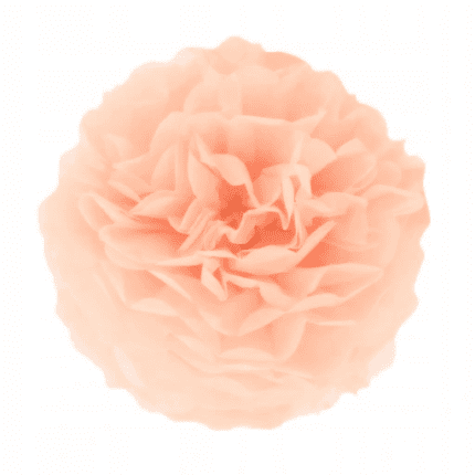 Peodekoratsioon pall paberist oranž 25cm