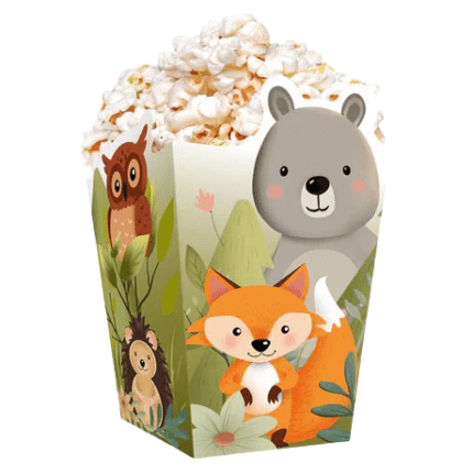Popkornitopsid metsloomad 8,5x15cm (6 tk/pk)