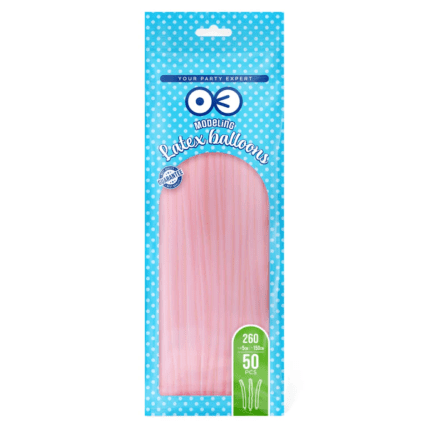 Pikad õhupallid roosa 150cm (50 tk/pk)