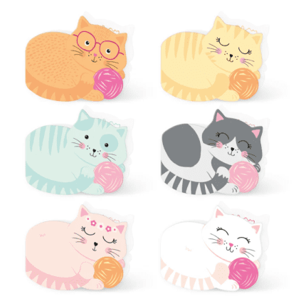 Sünnipäevakutsed kass (6 tk/pk)