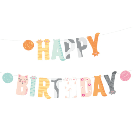 Peoslaid kass happy Birthday 200x18cm