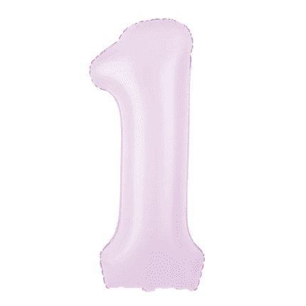 Õhupall number 1 matt roosa 100cm