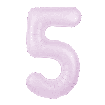 Õhupall number 5 matt roosa 100cm