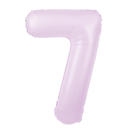 Õhupall number 7 matt roosa 100cm