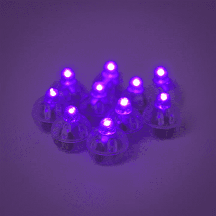 LED valgustus õhupallidele lilla (10 tk/pk)