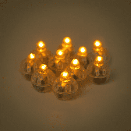 LED valgustus õhupallidele oranz (10 tk/pk)