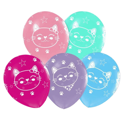 Õhupallid kass 30cm (5 tk/pk)