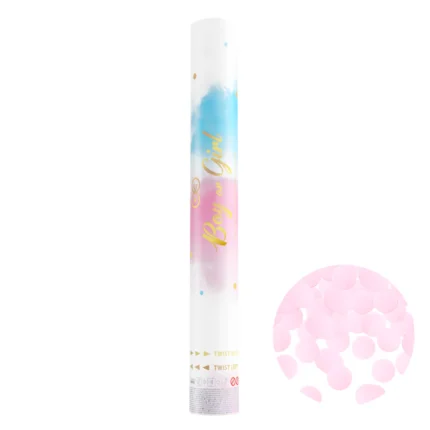 Konfetikahur Boy or Girl roosa 20g 40cm