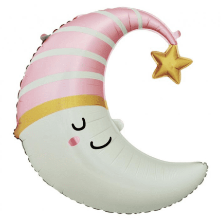 Õhupall kuu roosa 56x68cm