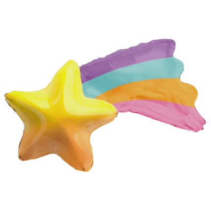 Õhupall vikerkaare komeet 75x56cm