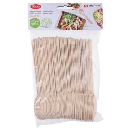 Puidust lusikad 16cm (50 tk/pk)