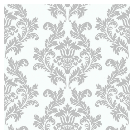Salvrätikud ornament hõbedane 33x33cm (20 tk/pk)