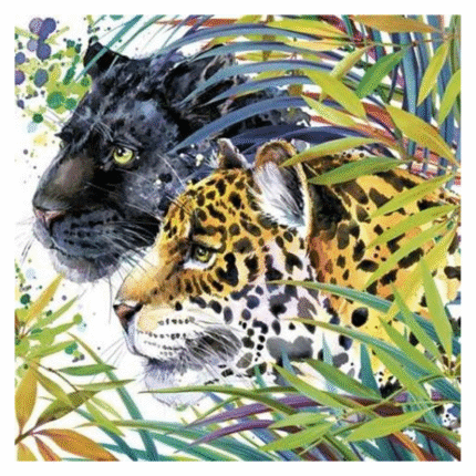 Salvrätikud leopard ja panter 33x33cm (20 tk/pk)