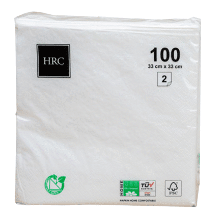 Salvrätikud valge 33x33cm (100 tk/pk)