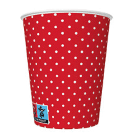 Peotopsid punane valgete täppidega 250ml (8 tk/pk)