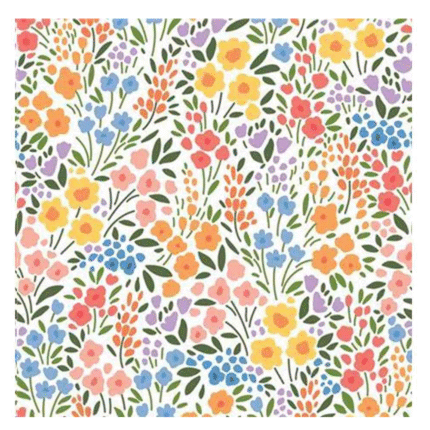 Salvrätikud värvilised taimed 33x33cm (20 tk/pk)