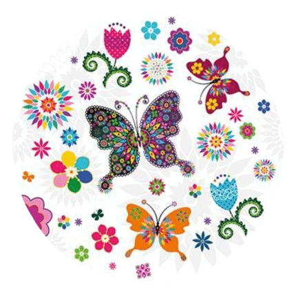 Peotaldrikud liblikad 23cm (8 tk/pk)