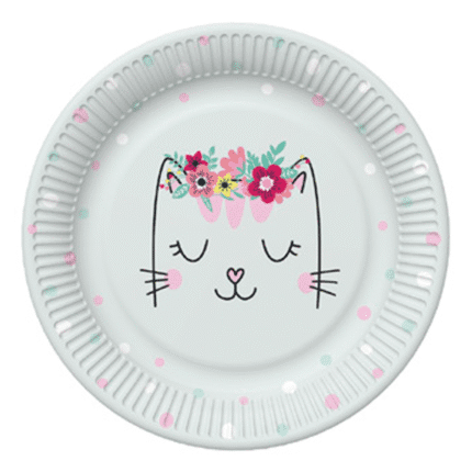 Peotaldrikud kass 23cm (8 tk/pk)