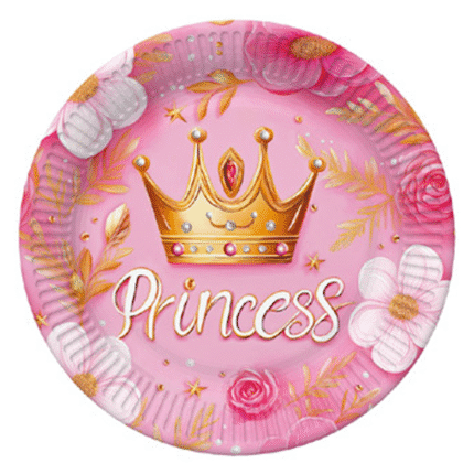 Peotaldrikud Princess 23cm (8 tk/pk)