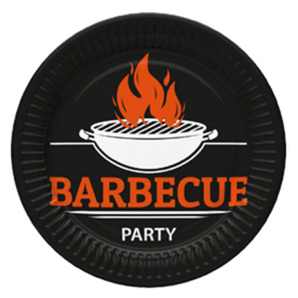 Peotaldrikud Barbecue Party 18cm (8 tk/pk)