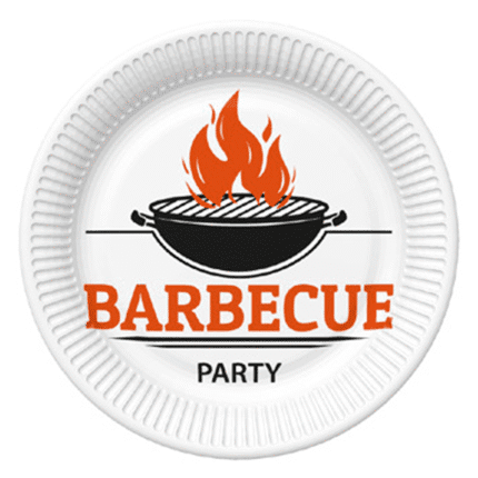 Peotaldrikud Barbecue Party 23cm (8 tk/pk)