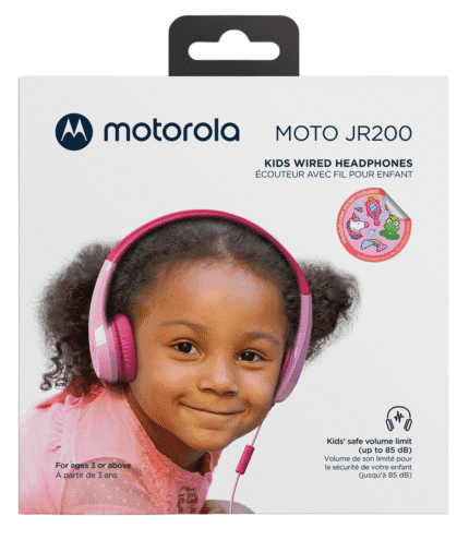 Motorola laste kõrvaklapid roosa JR200