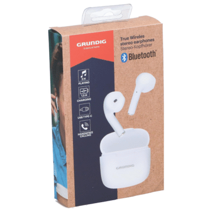 Grundig juhtmevabad nööpkõrvaklapid valge TWS