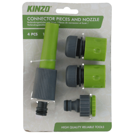 Kinzo kastmisotsik ja voolikuühendused (4-osaline)