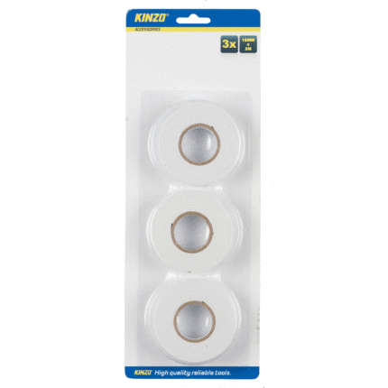 Kinzo kahepoolne teip 18mm 2m (3 tk/pk)