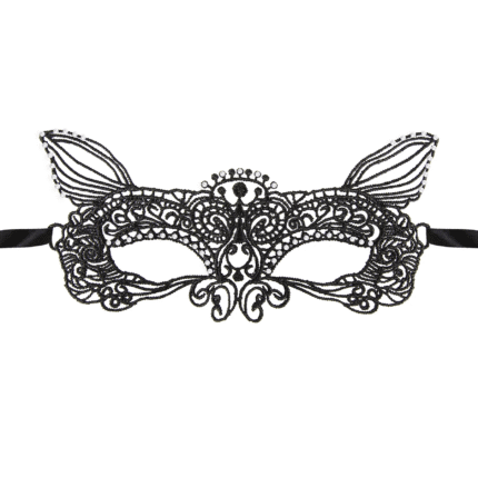 Maskeraadi mask must 20x12cm