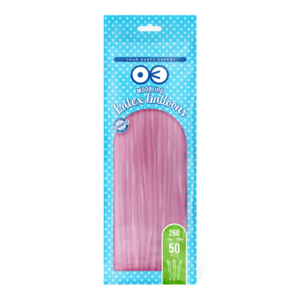 Pikad õhupallid punane metallik 150cm (50 tk/pk)