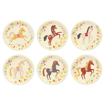 Peotaldrikud hobune 19cm (6 tk/pk)