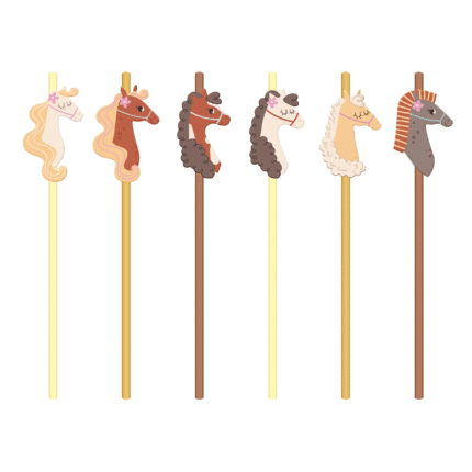 Peokõrred hobune 19,5cm (6 tk/pk)