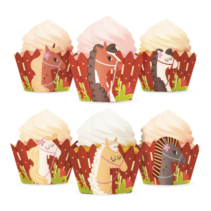 Muffiniümbrised hobune (6 tk/pk)