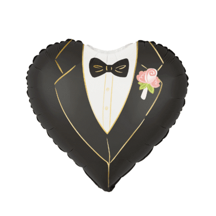 Õhupall süda peigmees 45cm