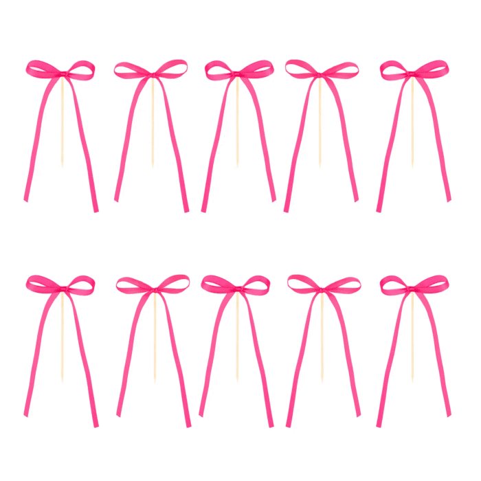Koogikaunistused roosa 6x16cm (10 tk/pk) - Image 1